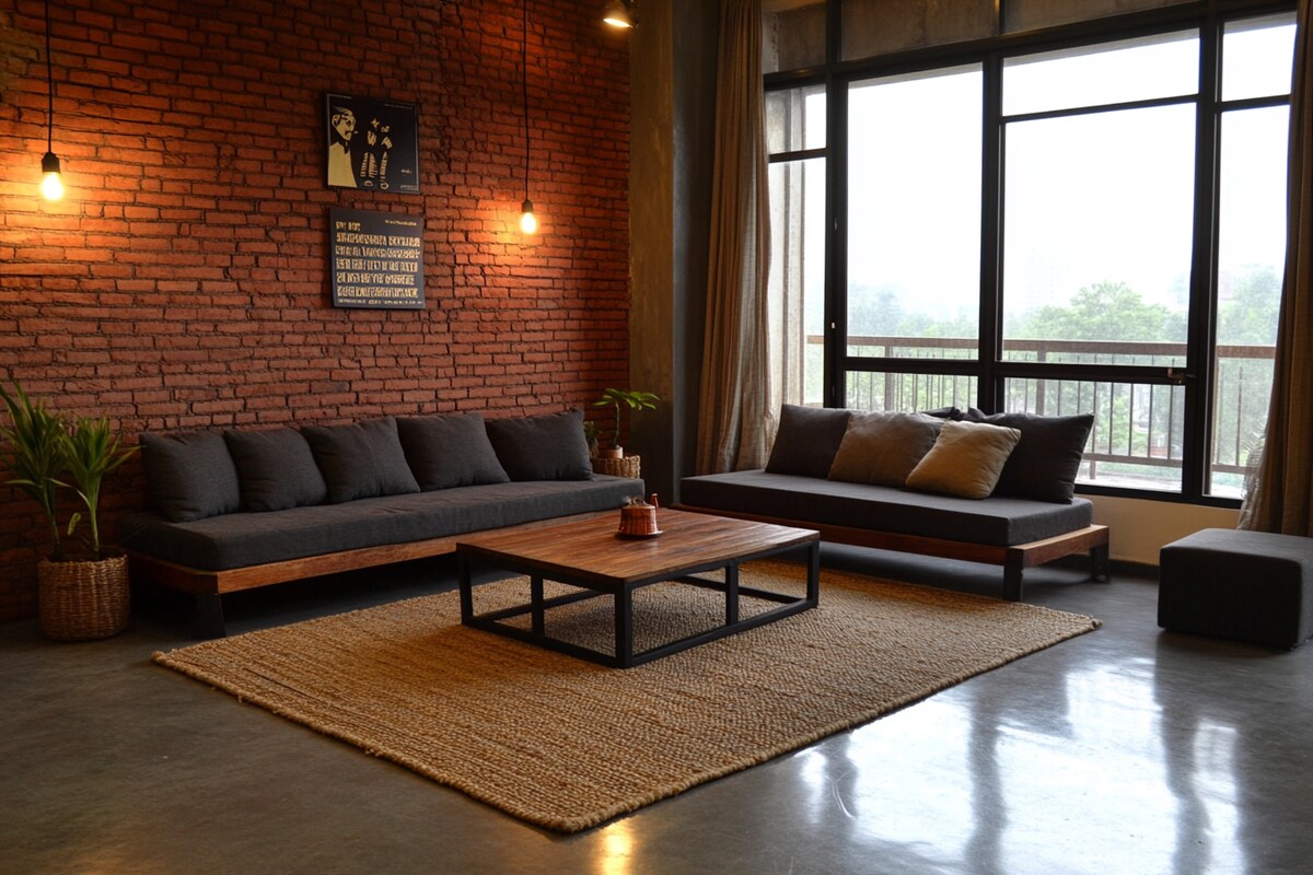 Modern Living Room Suite featuring Custom L-Sectional Sofa & Accent Armchairs #12